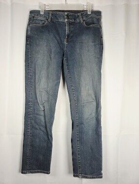 Talbots Signature Ankle Denim Blue Jeans Women's Size 8 petite
